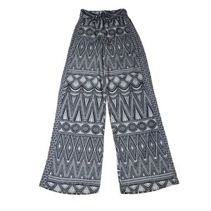 H&M Wide Leg Aztec Pattern Pants